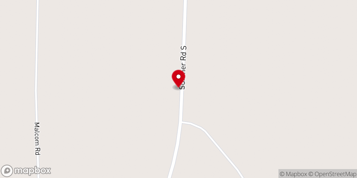 Map showing location of Powell Chapel
