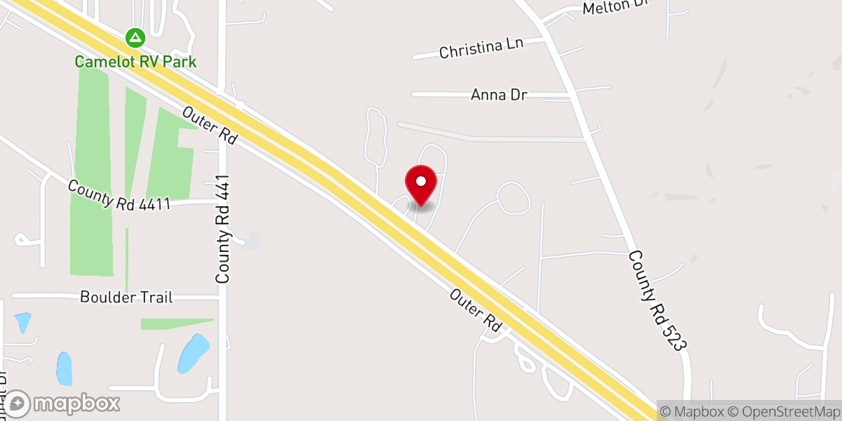 Map showing location of Poplar Bluff Nazarene Church