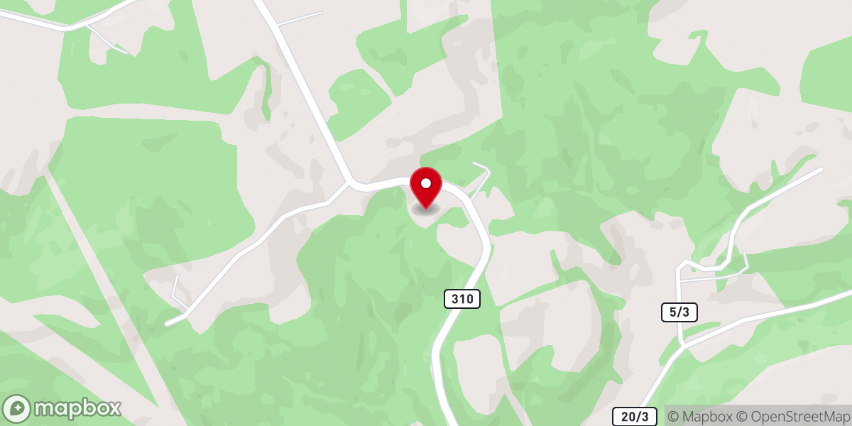 Map showing location of Valley Falls Center
