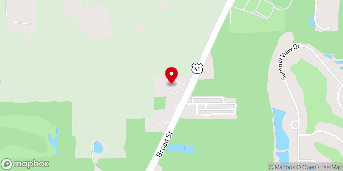 Map showing location of Brooksville Christian Church