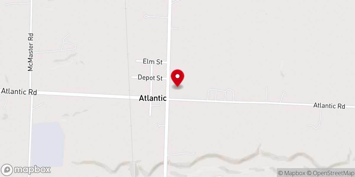 Map showing location of Atlantic Community Church