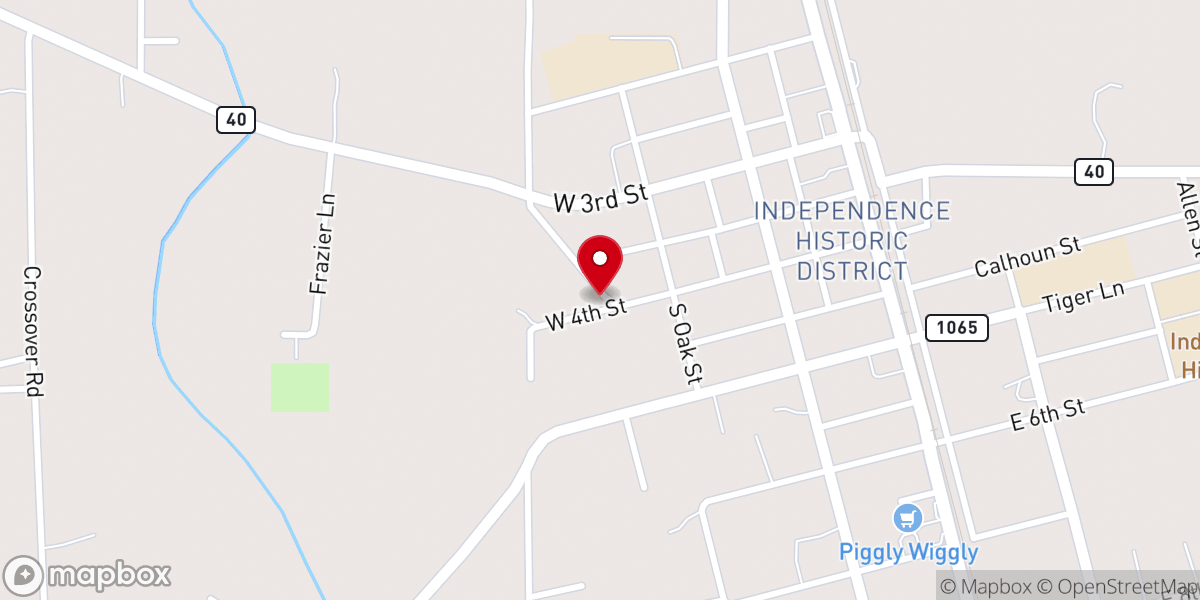 Map showing location of St Paul Missionary Baptist Church