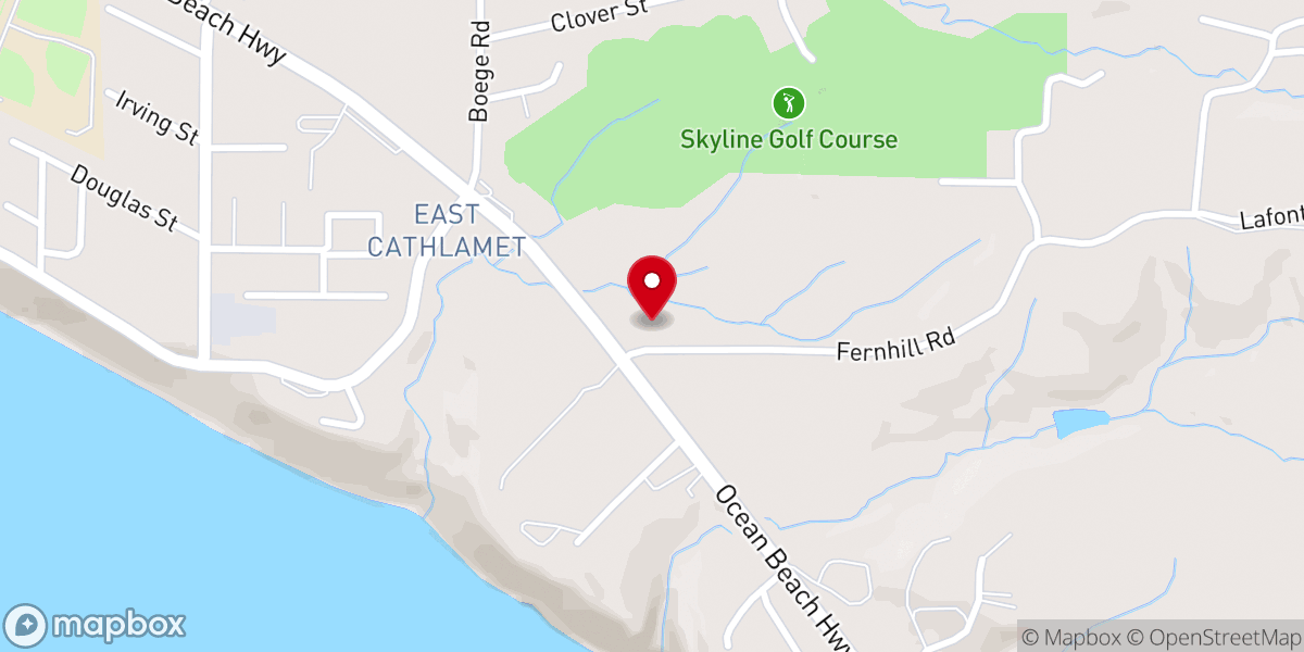 Map showing location of Cathlamet Seventh-day Adventist Church