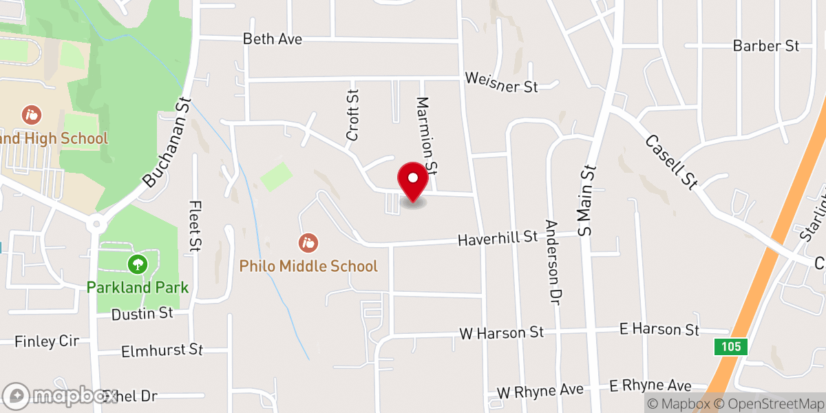 Map showing location of Hope Church Winston-Salem
