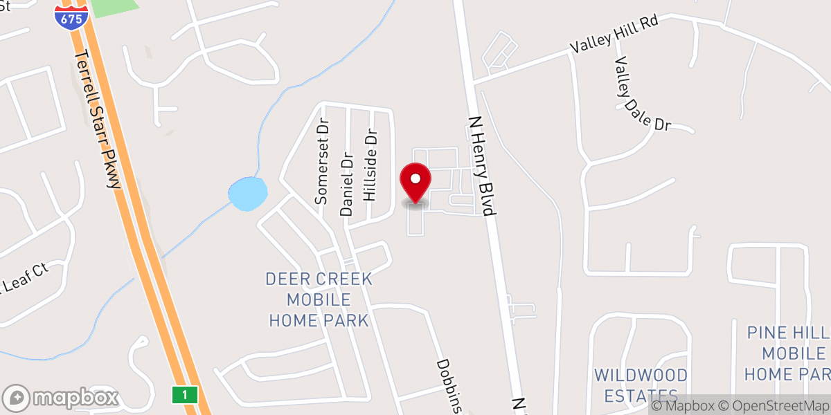 Map showing location of Power of God Ministries International