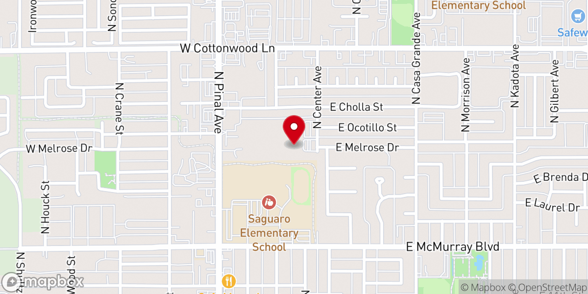 Map showing location of Covenant Presbyterian Church of Casa Grande
