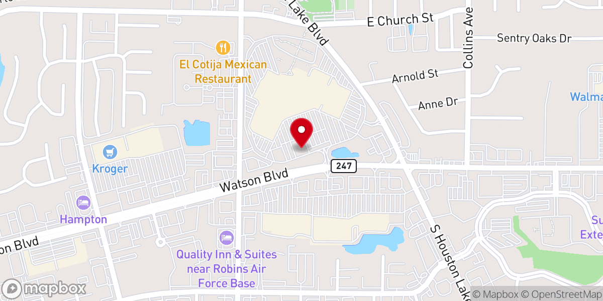 Map showing location of Ole Times Country Buffet