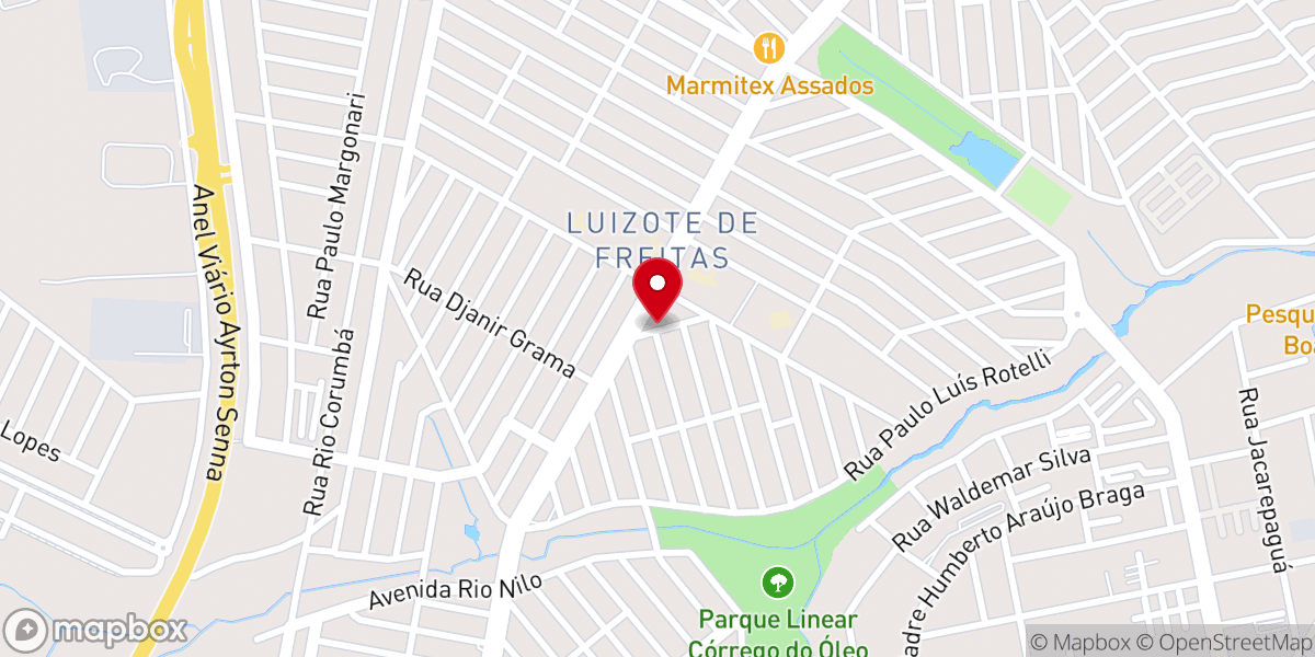 Map showing location of IGREJA BATISTA LUIZOTE FREITAS