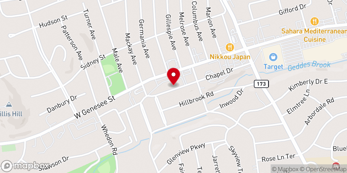Map showing location of The Fun Warehouse