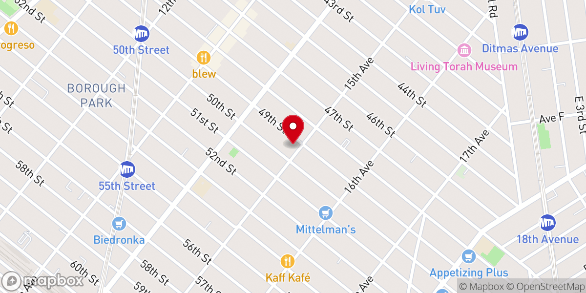 Map showing location of Gomlei Chesed Inc