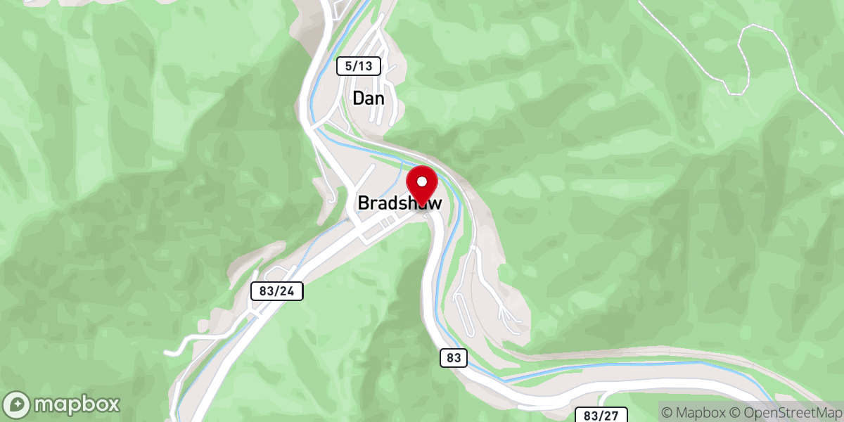 Map showing location of Slate Creek Primitive Baptist Church