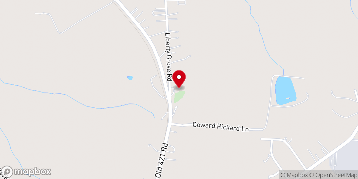 Map showing location of Grace Independent Baptist Church