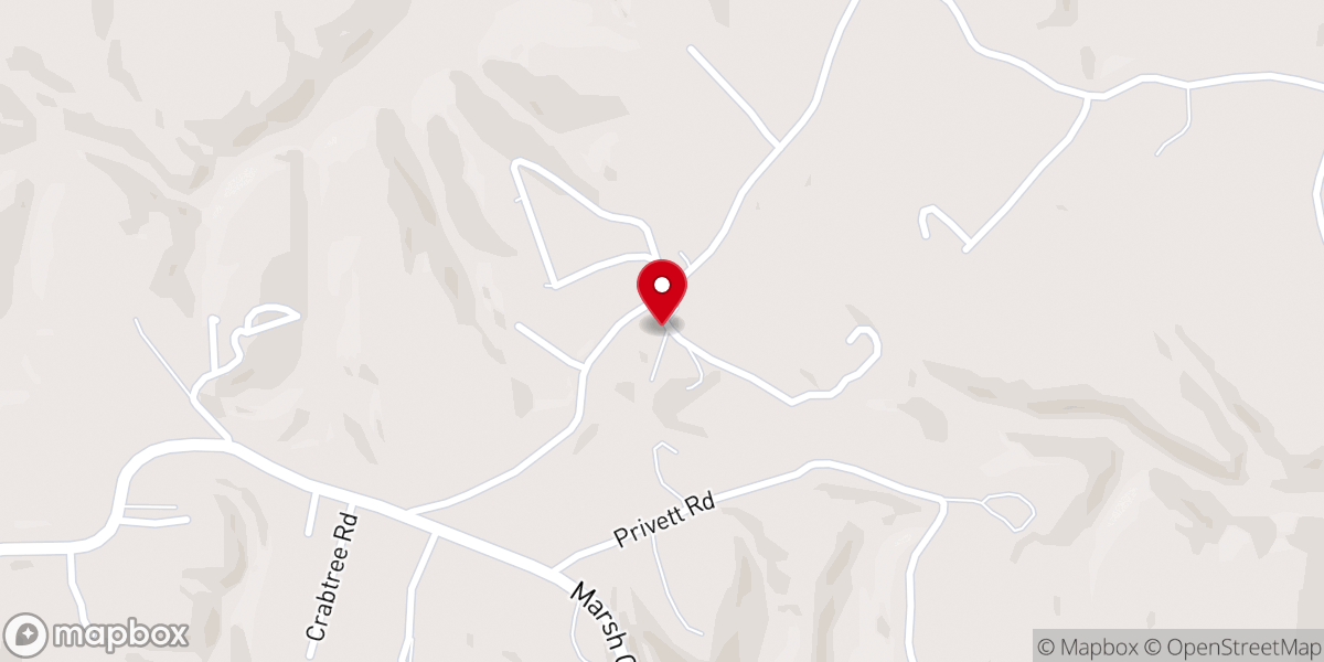 Map showing location of Murphy Ridge Community Church