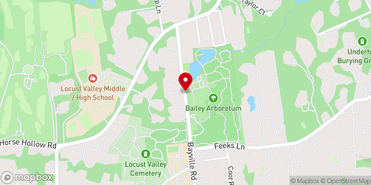 Map showing location of Bailey Arboretum