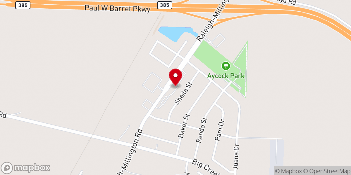 Map showing location of Millington Church of Christ