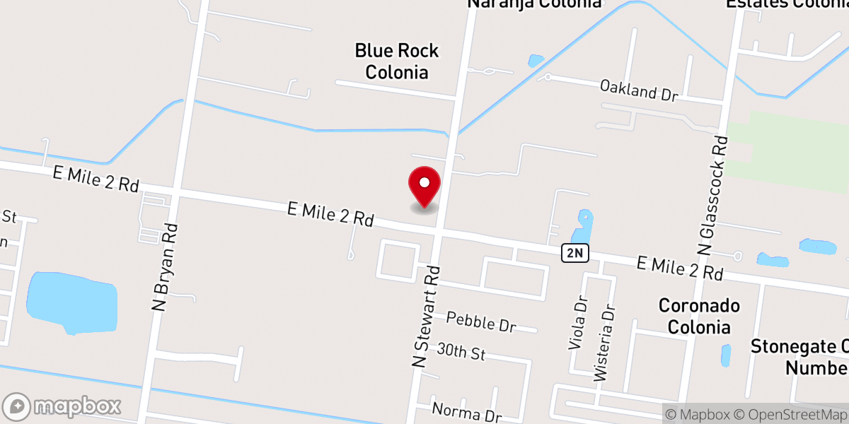 Map showing location of Only Thru Jesus Church