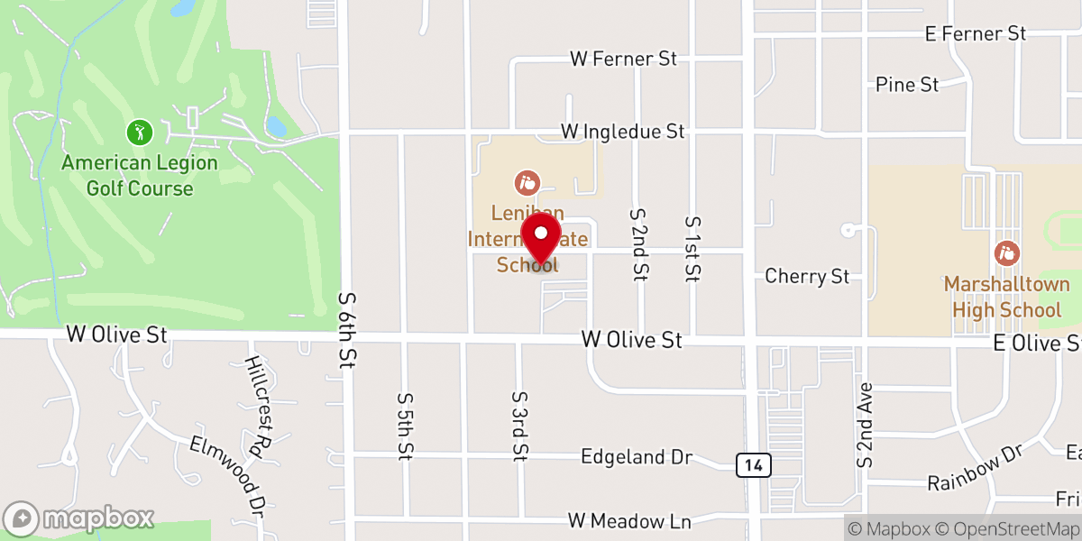 Map showing location of St. Francis Catholic School