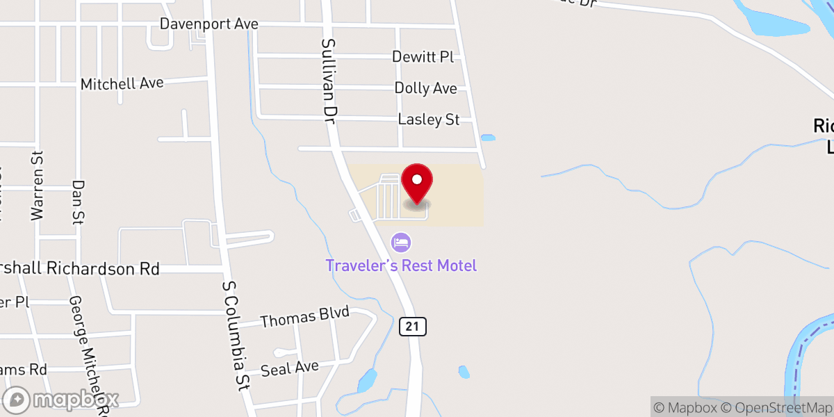 Map showing location of Northshore Technical Community College