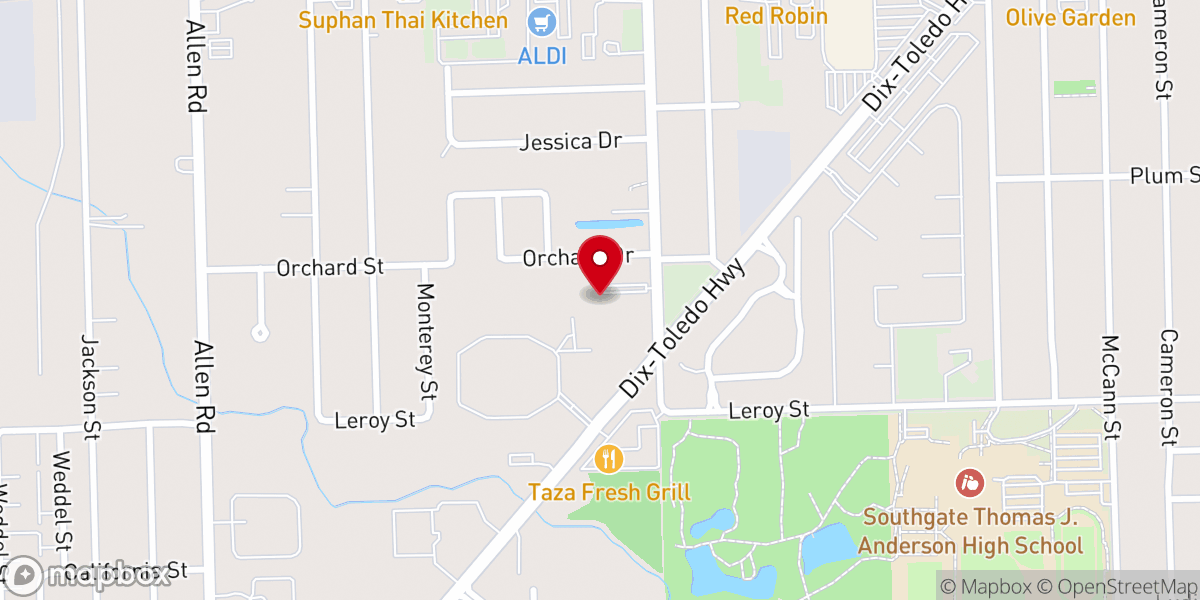 Map showing location of Grace Episcopal Church
