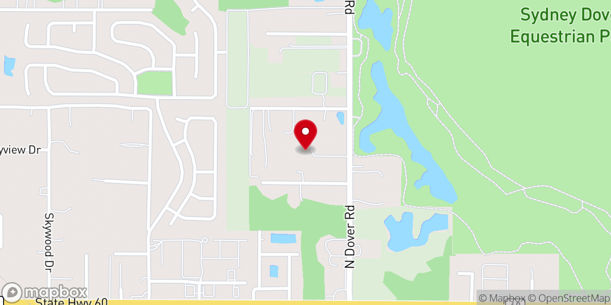 Map showing location of Centered Church