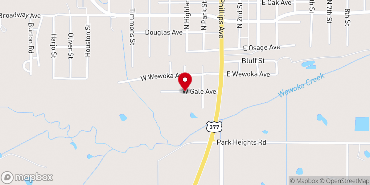 Map showing location of Ebenezer Baptist Church