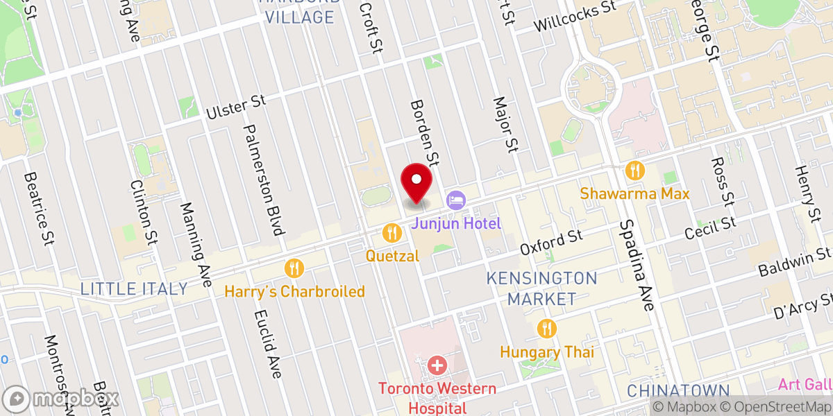 Map showing location of Makom: Creative Downtown Judaism