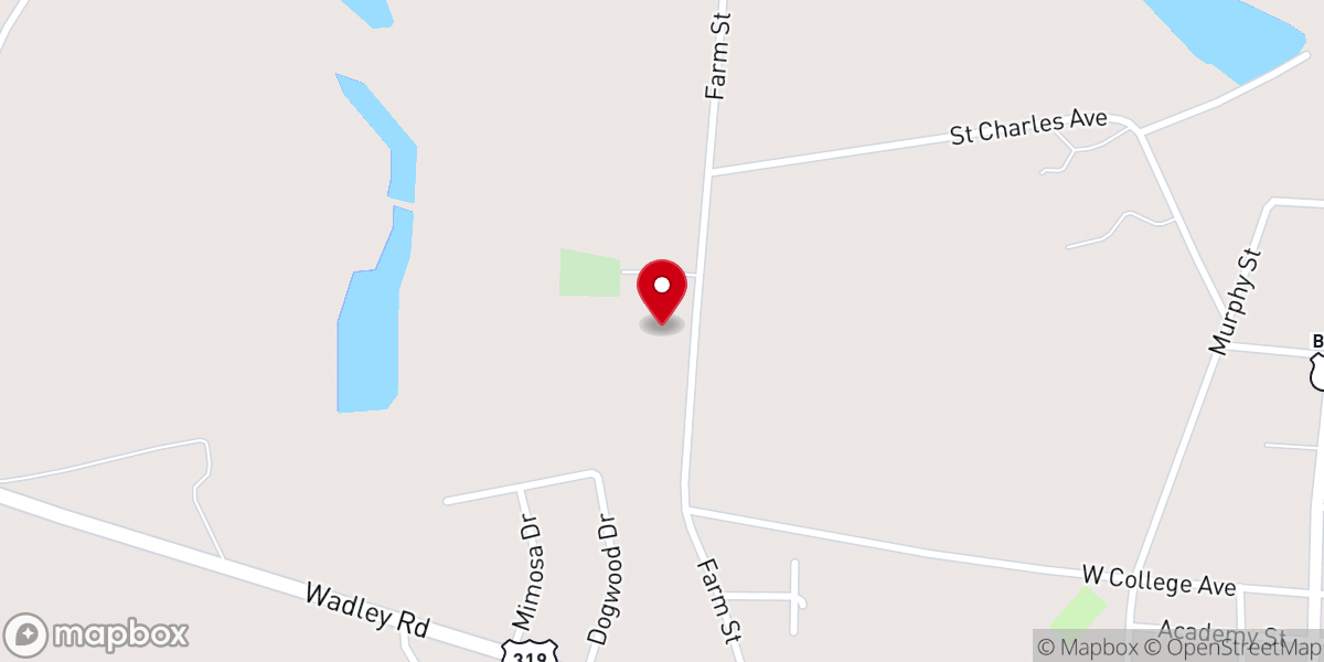 Map showing location of Pineola Church of God