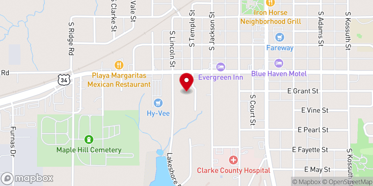 Map showing location of Livingwater Church of Christ Inc