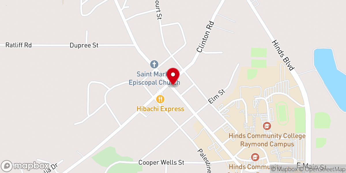 Map showing location of Mississippi Methodist Senior