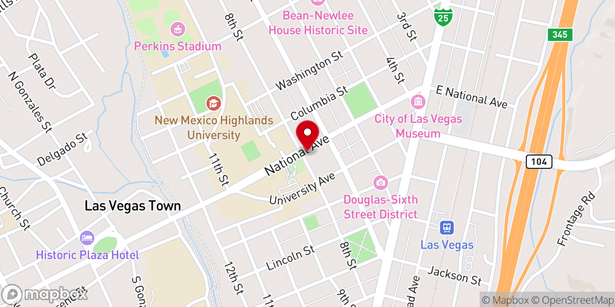 Map showing location of First United Methodist Church