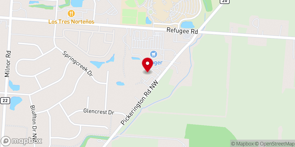 Map showing location of PickNaz Church