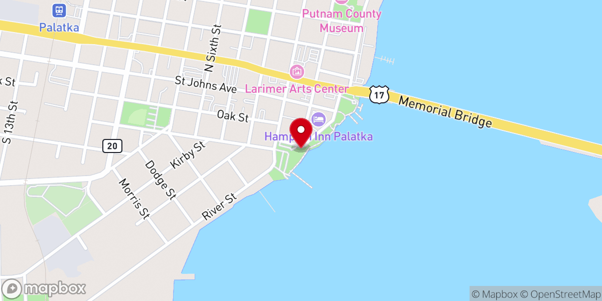 Map showing location of Boathouse Riverfront Park