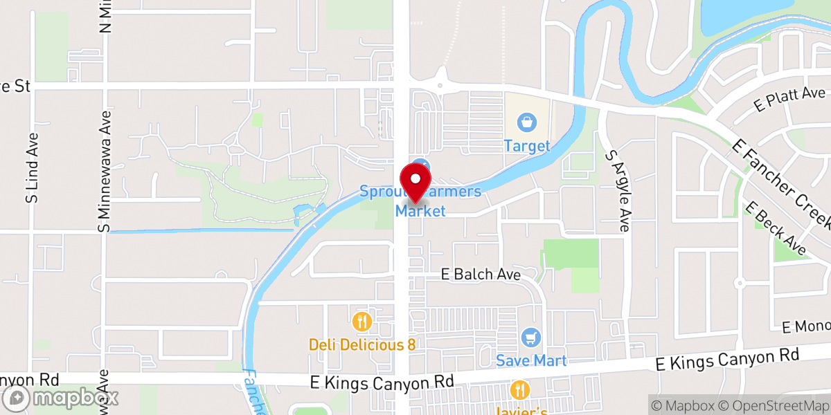 Map showing location of Life Tabernacle