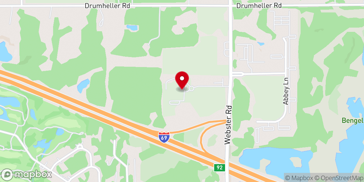 Map showing location of Greater Lansing Food Bank