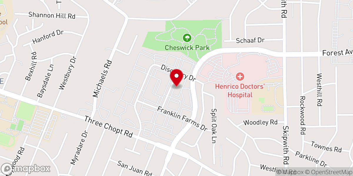 Map showing location of Commonwealth Human Services Foundation