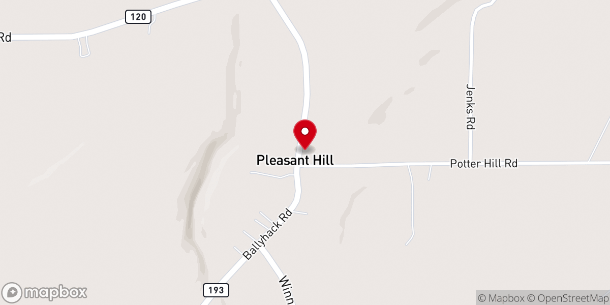 Map showing location of Living Hope Alliance Church