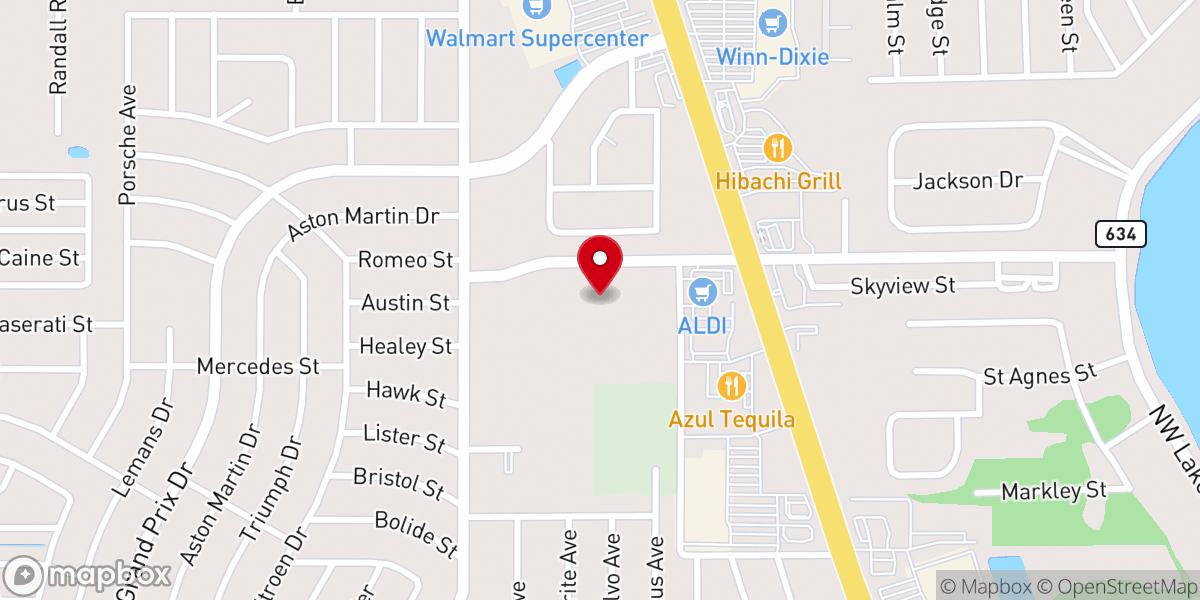 Map showing location of Christ Fellowship