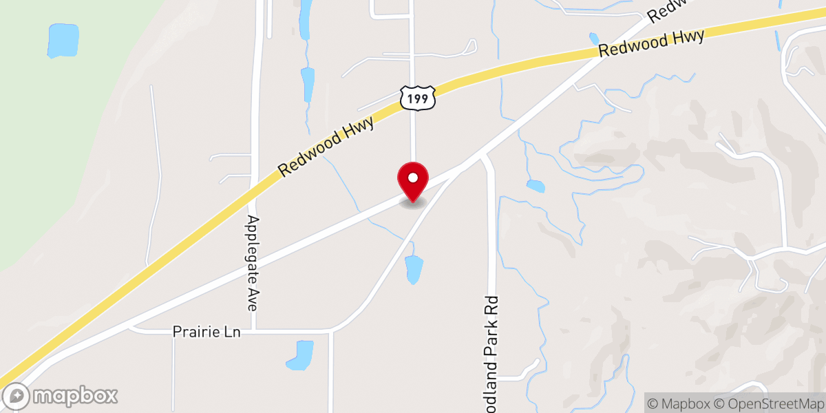 Map showing location of Jerome Prairie Bible Church