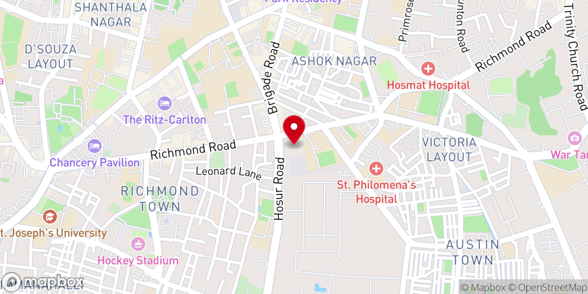 Map showing location of CSI All Saints Church
