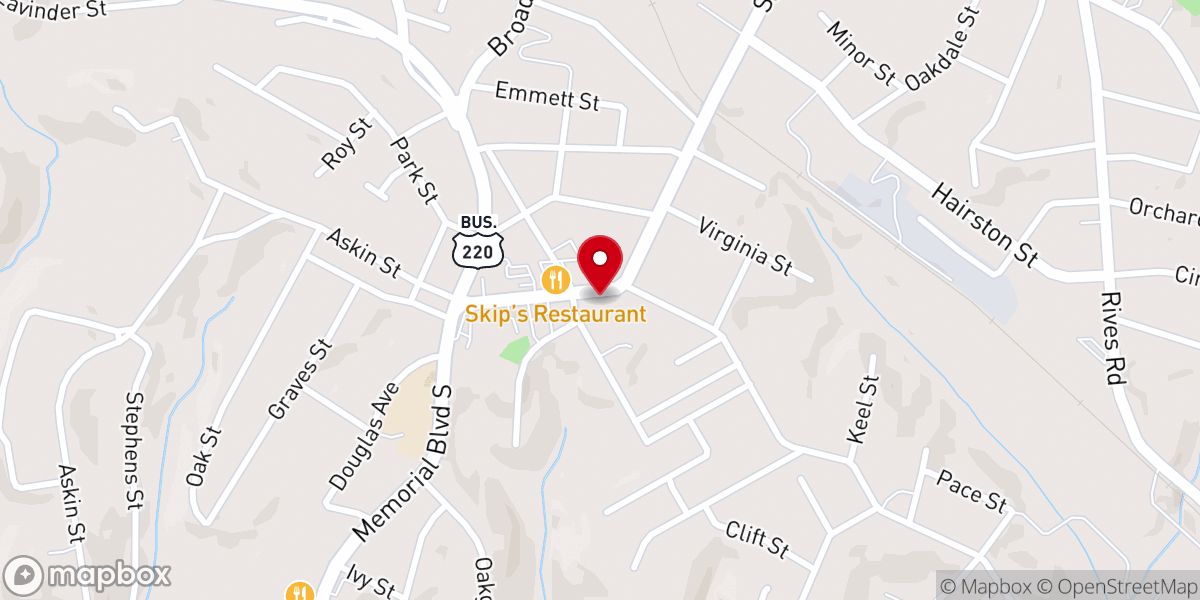 Map showing location of Hispanic Seventh Day Adventist Church