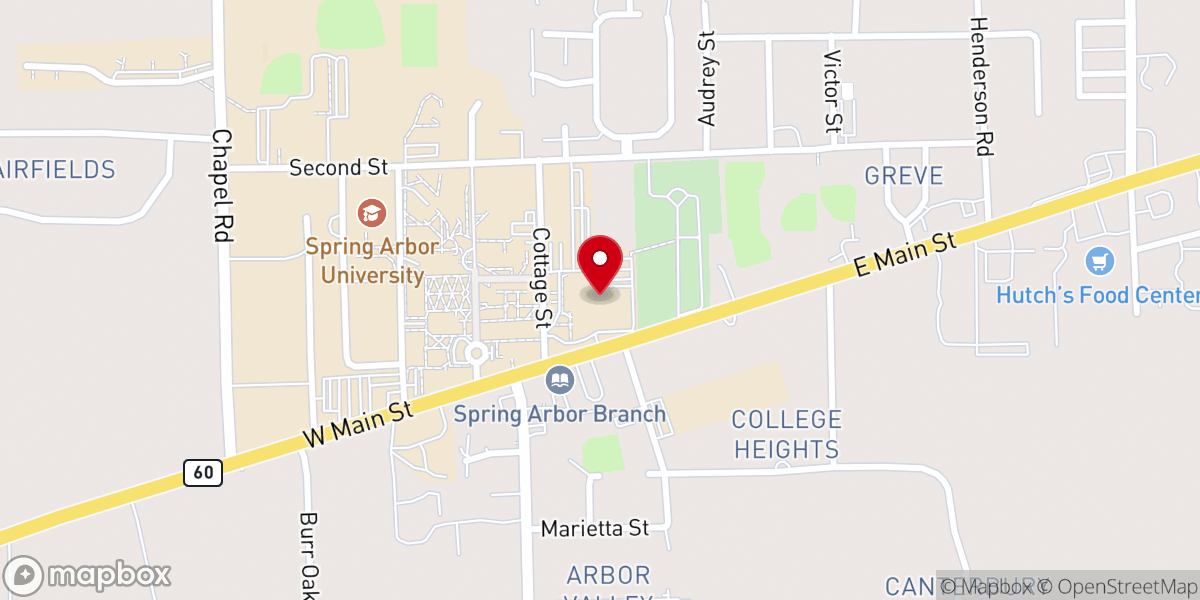 Map showing location of Southern Michigan Conference of the Free Methodist Church