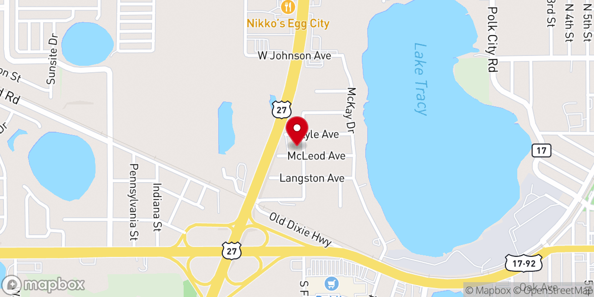 Map showing location of Spring of Blessing Spanish Church