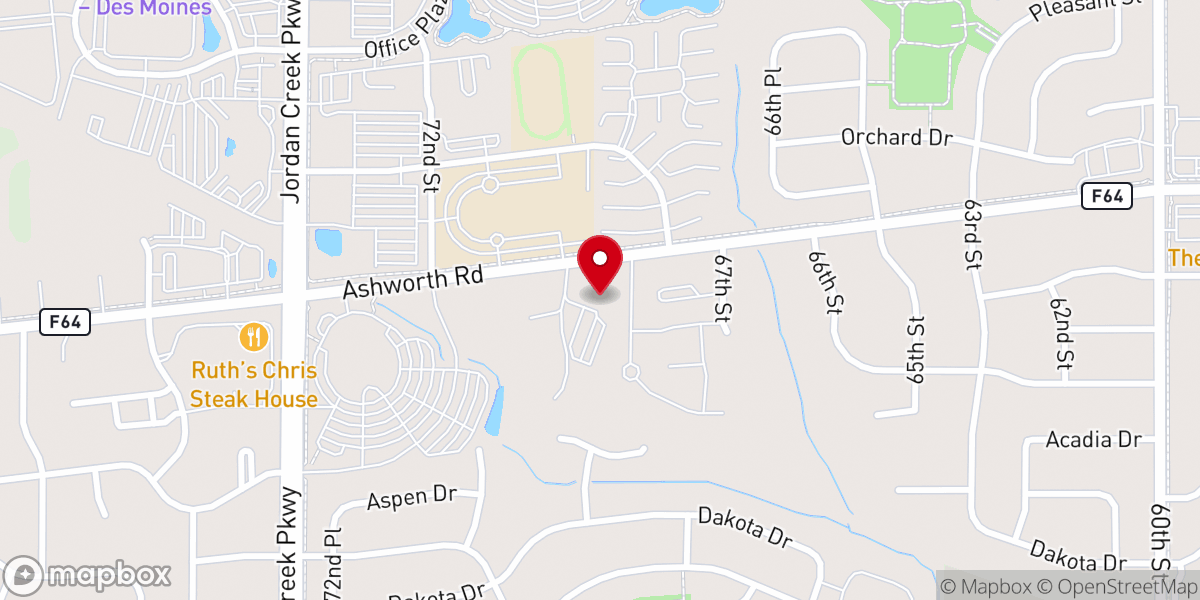 Map showing location of Grace West Church