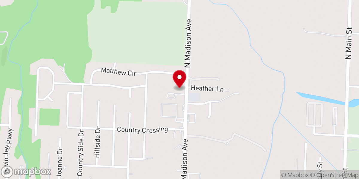 Map showing location of Servant's Church