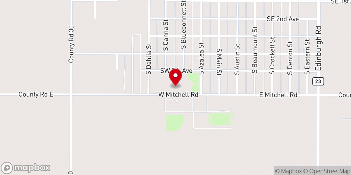 Map showing location of Saint Peter Catholic Church