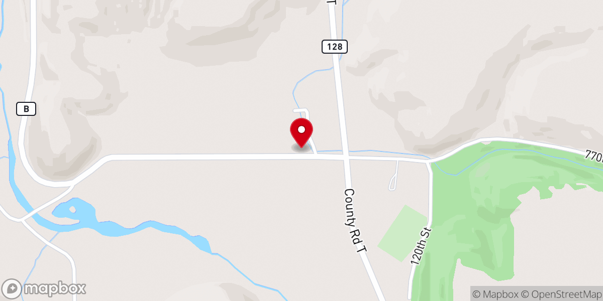 Map showing location of Spring Lake Lutheran Church
