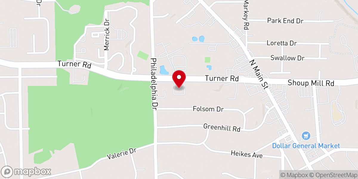 Map showing location of Faith Deliverance Church of God in Christ