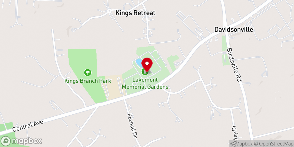 Map showing location of St. Edwards Church Mitchellville Md