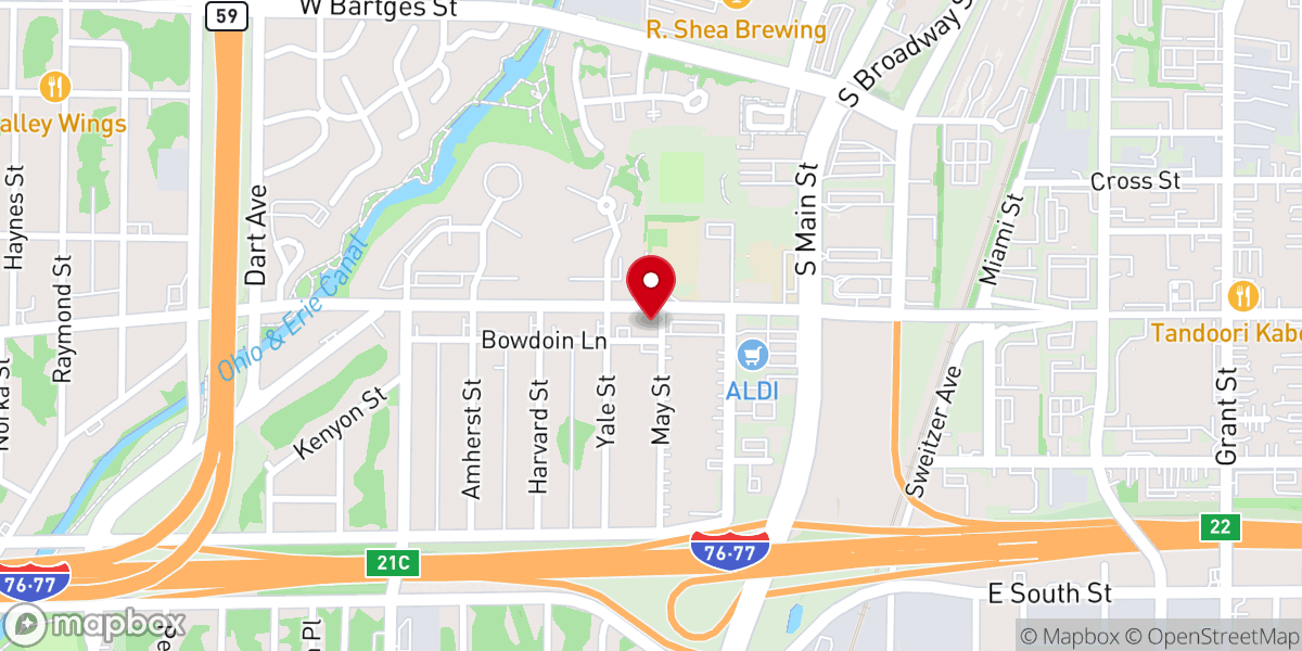 Map showing location of Dominion Family Church