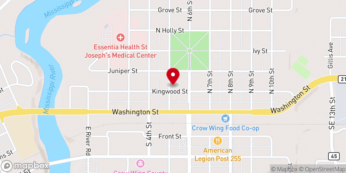 Map showing location of Truth Lutheran Church